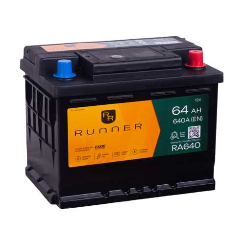 Аккумулятор RUNNER 64обратная для автомобилей установка замена