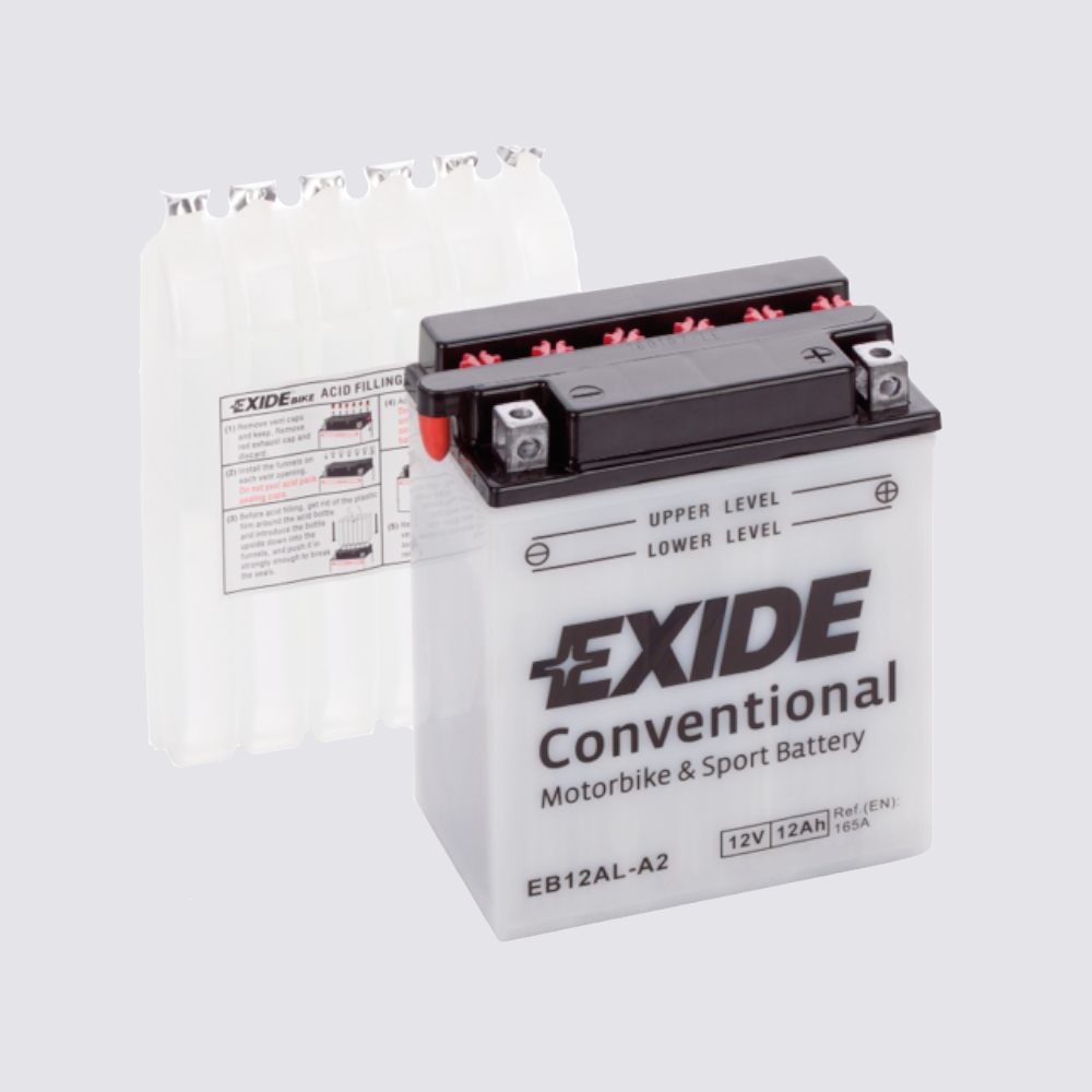 Мотоциклетный аккумулятор  EXIDE TECHNOLOGIES 12 12Жидкий электролит для мотоциклов