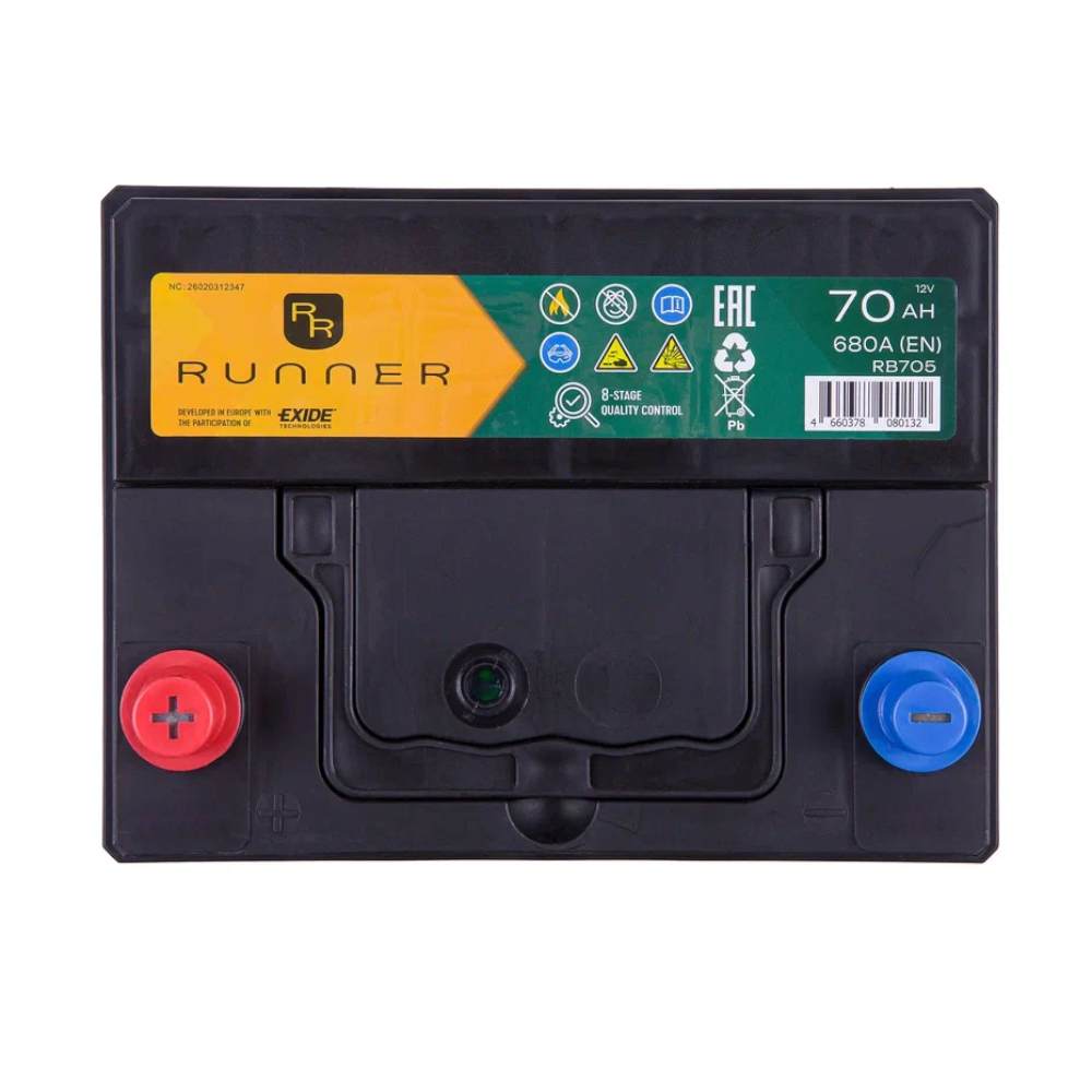 Аккумулятор RUNNER 70обратная для автомобилей установка замена