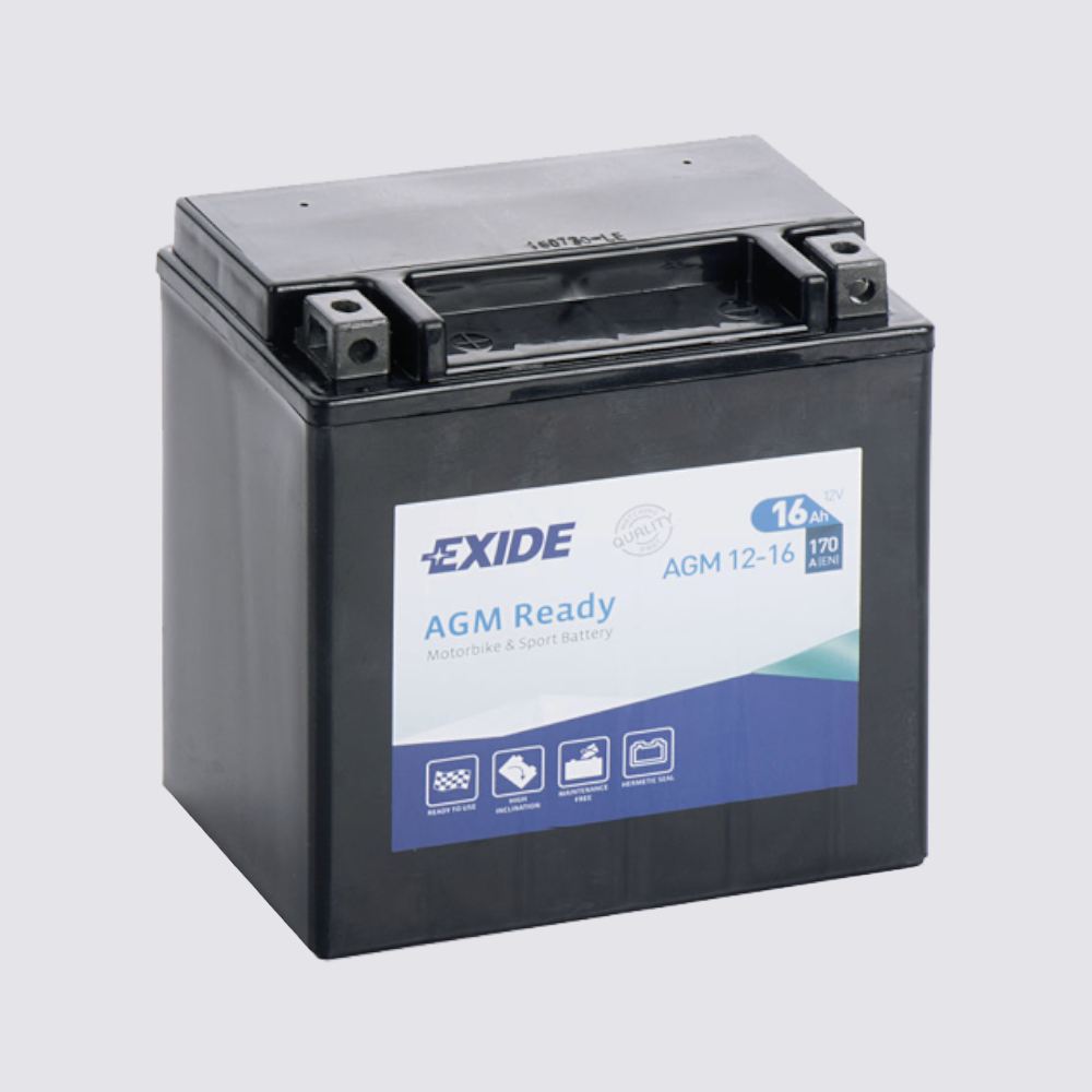 Мотоциклетный аккумулятор  EXIDE TECHNOLOGIES 12 16AGM для мотоциклов