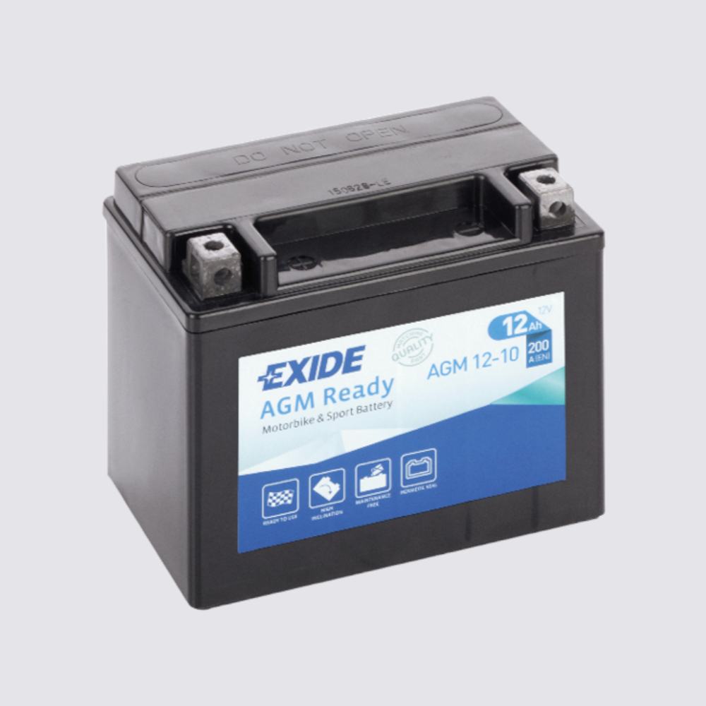 Мотоциклетный аккумулятор  EXIDE TECHNOLOGIES 12 10AGM для мотоциклов