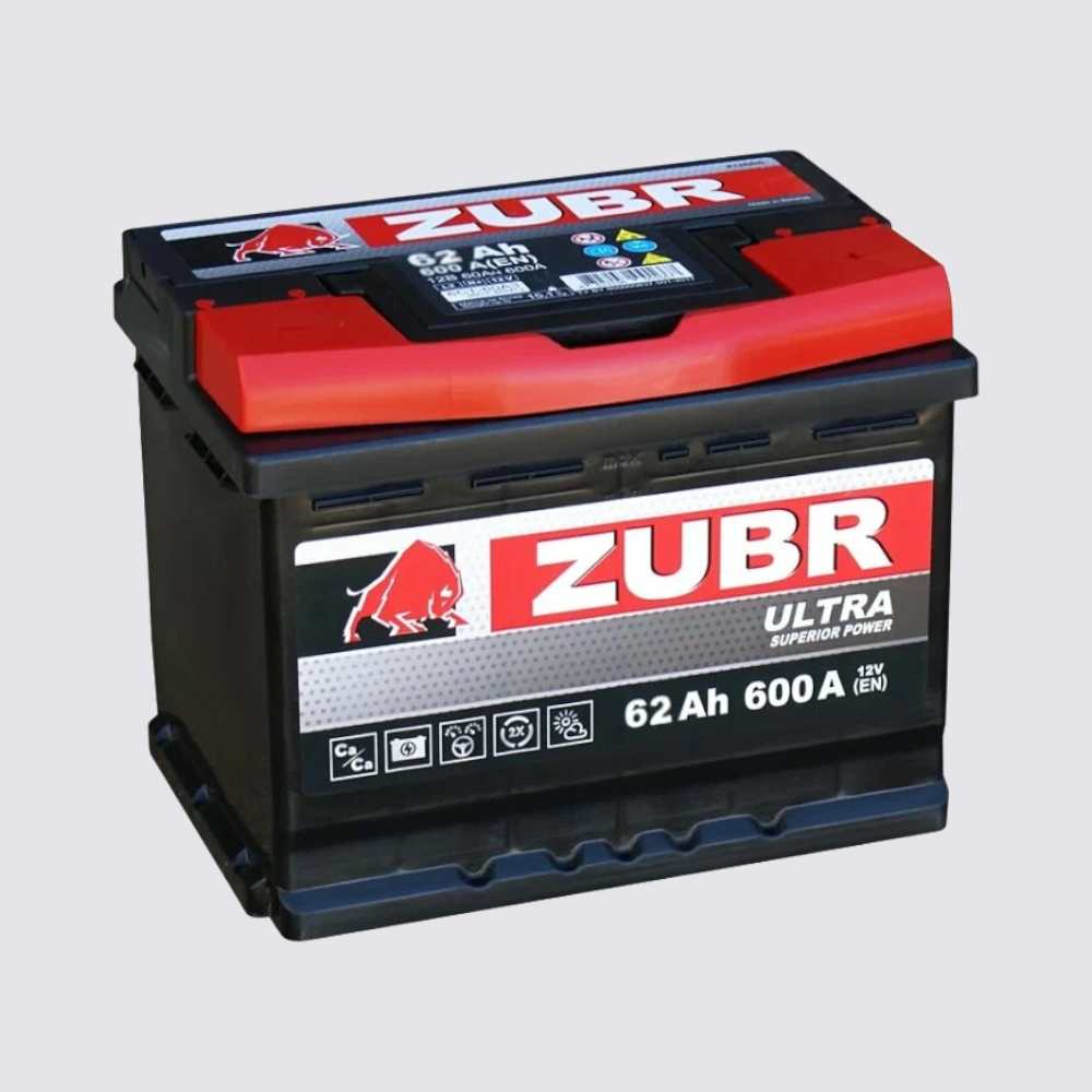 Аккумулятор ZUBR 62обратная для автомобилей установка замена