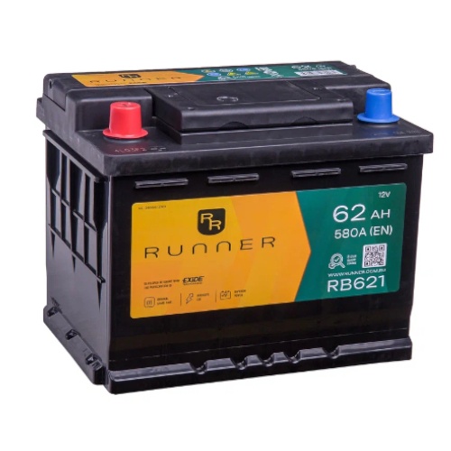 Аккумулятор RUNNER 62прямая для автомобилей установка замена