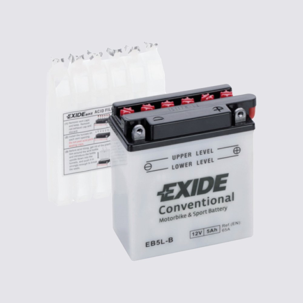 Мотоциклетный аккумулятор  EXIDE TECHNOLOGIES 12 5Жидкий электролит для мотоциклов