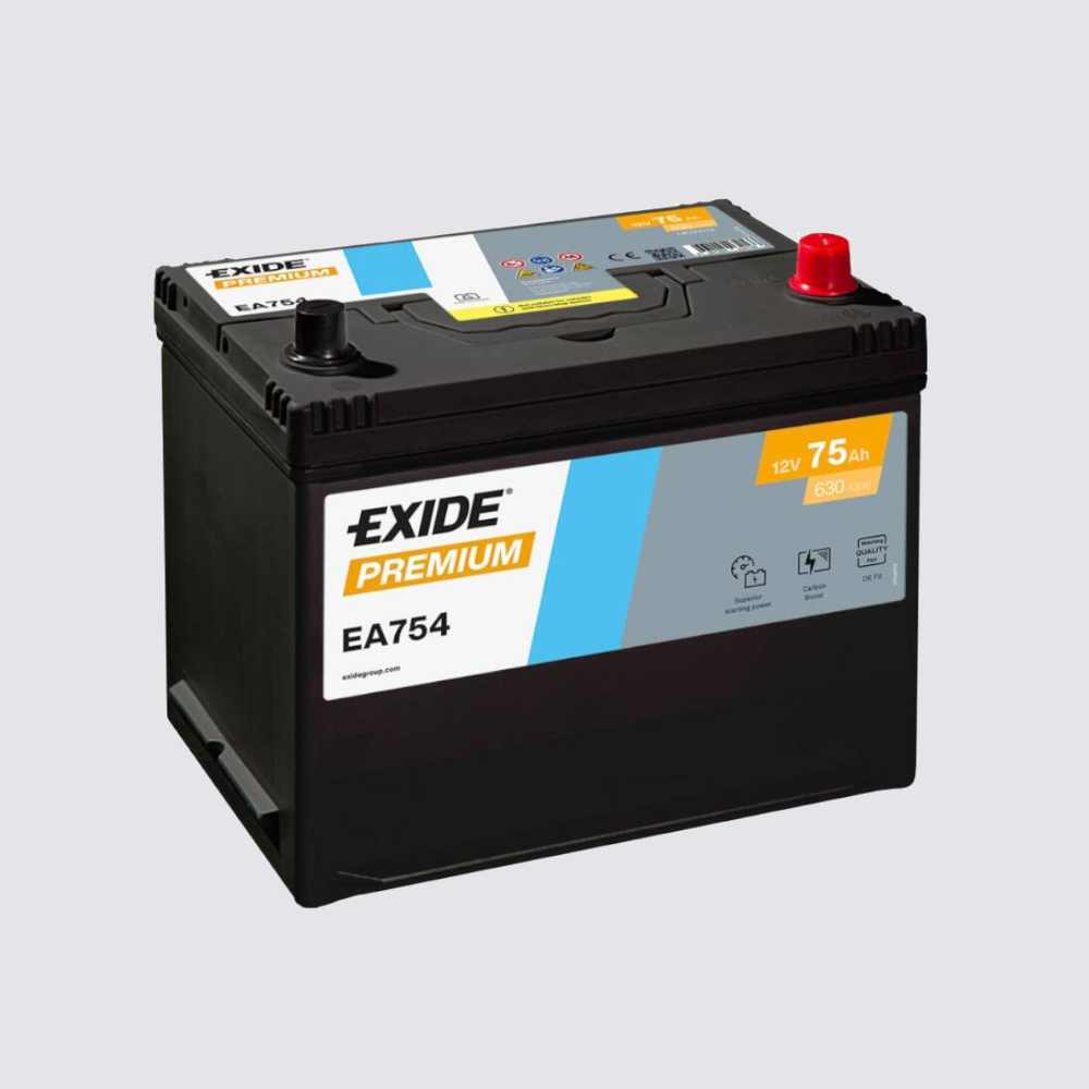 Аккумулятор EXIDE TECHNOLOGIES 75обратная для автомобилей установка замена