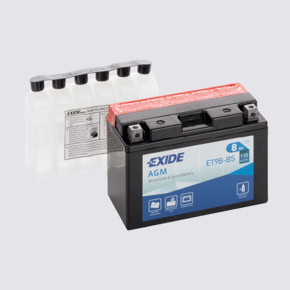 Мотоциклетный аккумулятор  EXIDE TECHNOLOGIES 12 8AGM для мотоциклов