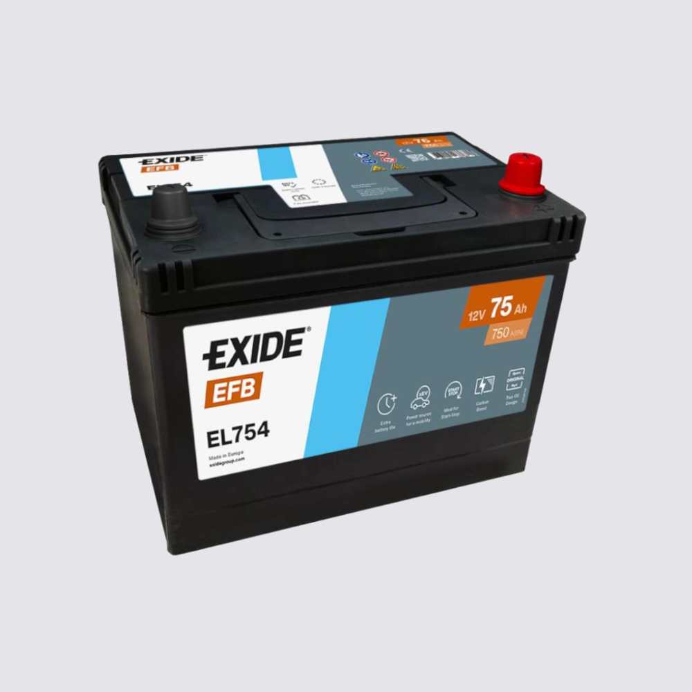 Аккумулятор EXIDE TECHNOLOGIES 75обратная для автомобилей установка замена