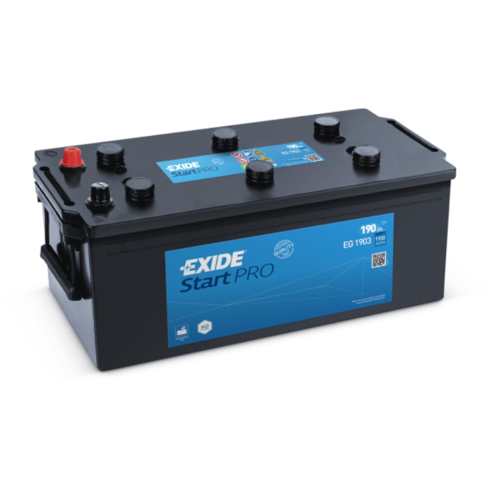 Аккумулятор EXIDE TECHNOLOGIESЖидкий электролит 12190 для грузовиков автобусов 