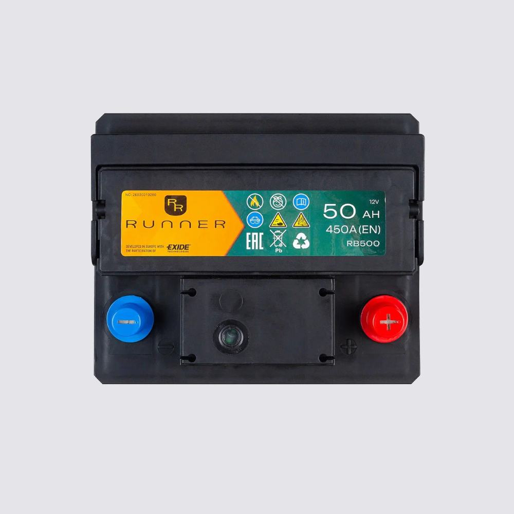 Аккумулятор RUNNER 50обратная для автомобилей установка замена