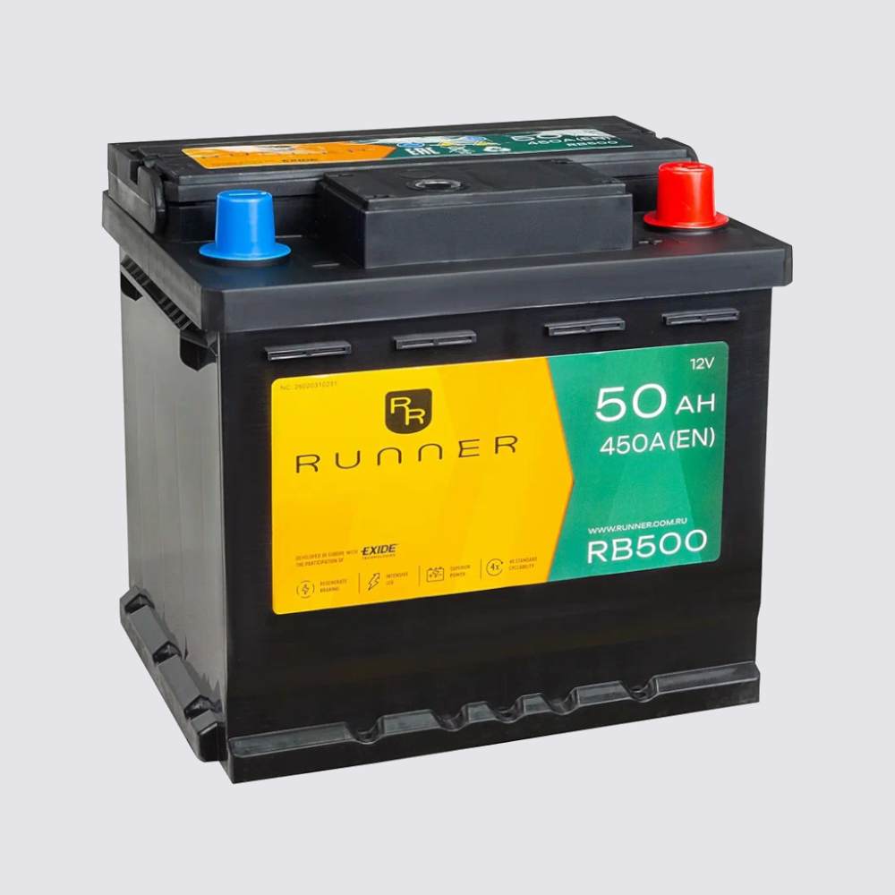 Аккумулятор RUNNER 50обратная для автомобилей установка замена