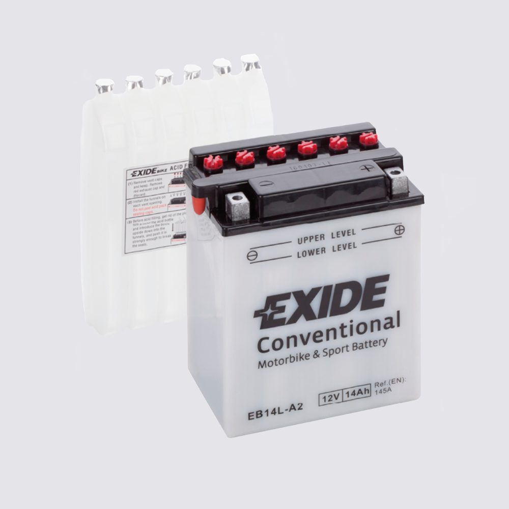 Мотоциклетный аккумулятор  EXIDE TECHNOLOGIES 12 14Жидкий электролит для мотоциклов