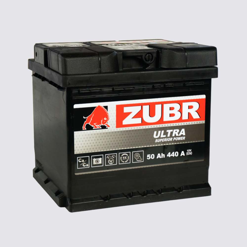 Аккумулятор ZUBR 50прямая для автомобилей установка замена