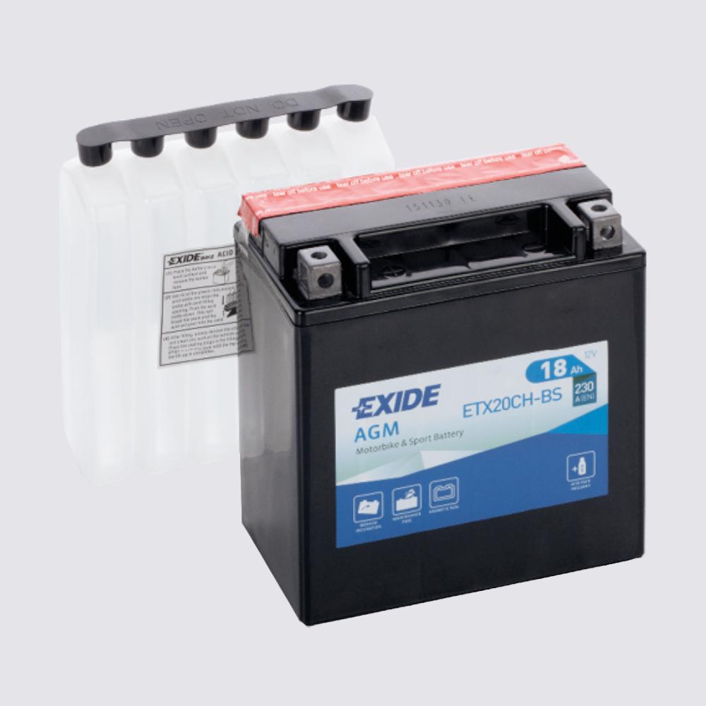 Мотоциклетный аккумулятор  EXIDE TECHNOLOGIES 12 18AGM для мотоциклов