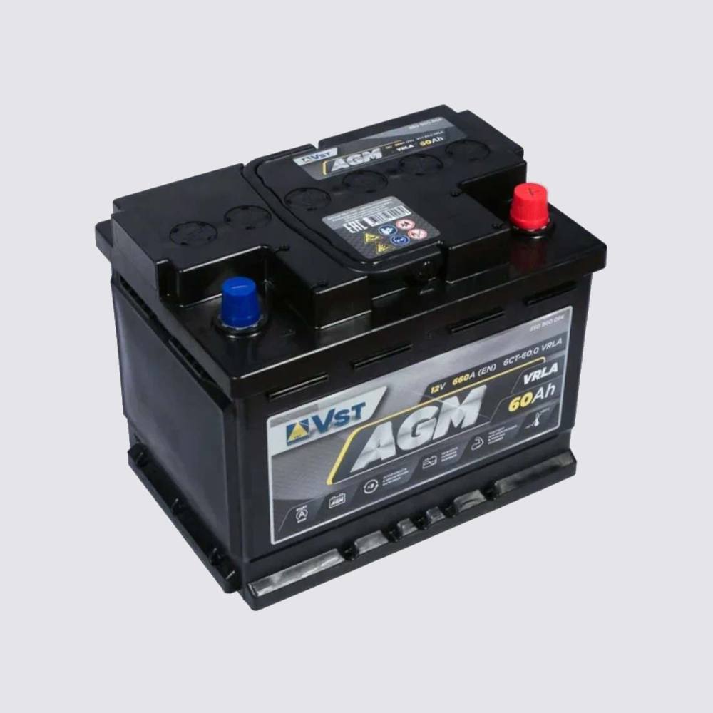60Ah R+ VST AGM 12V 660 А, корпус: L2, крепление: B01, клеммы: конуc