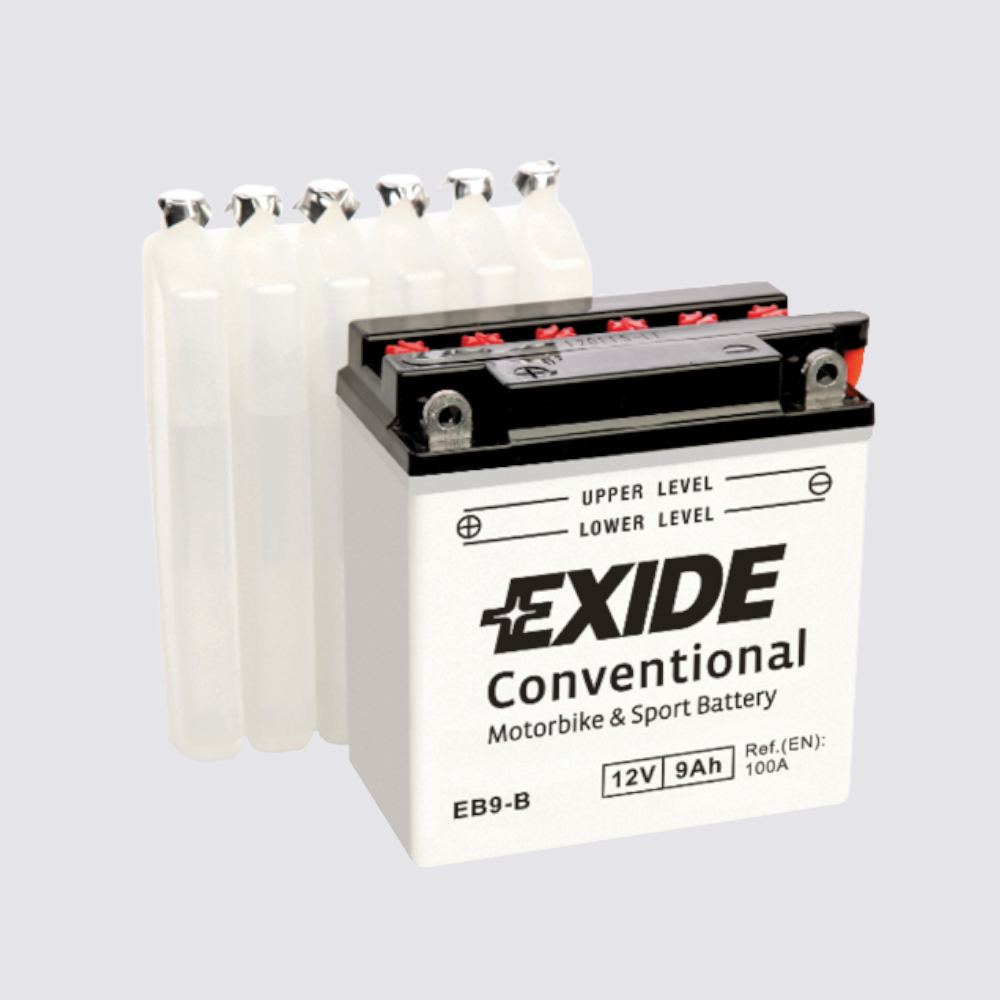 Мотоциклетный аккумулятор  EXIDE TECHNOLOGIES 12 9Жидкий электролит для мотоциклов