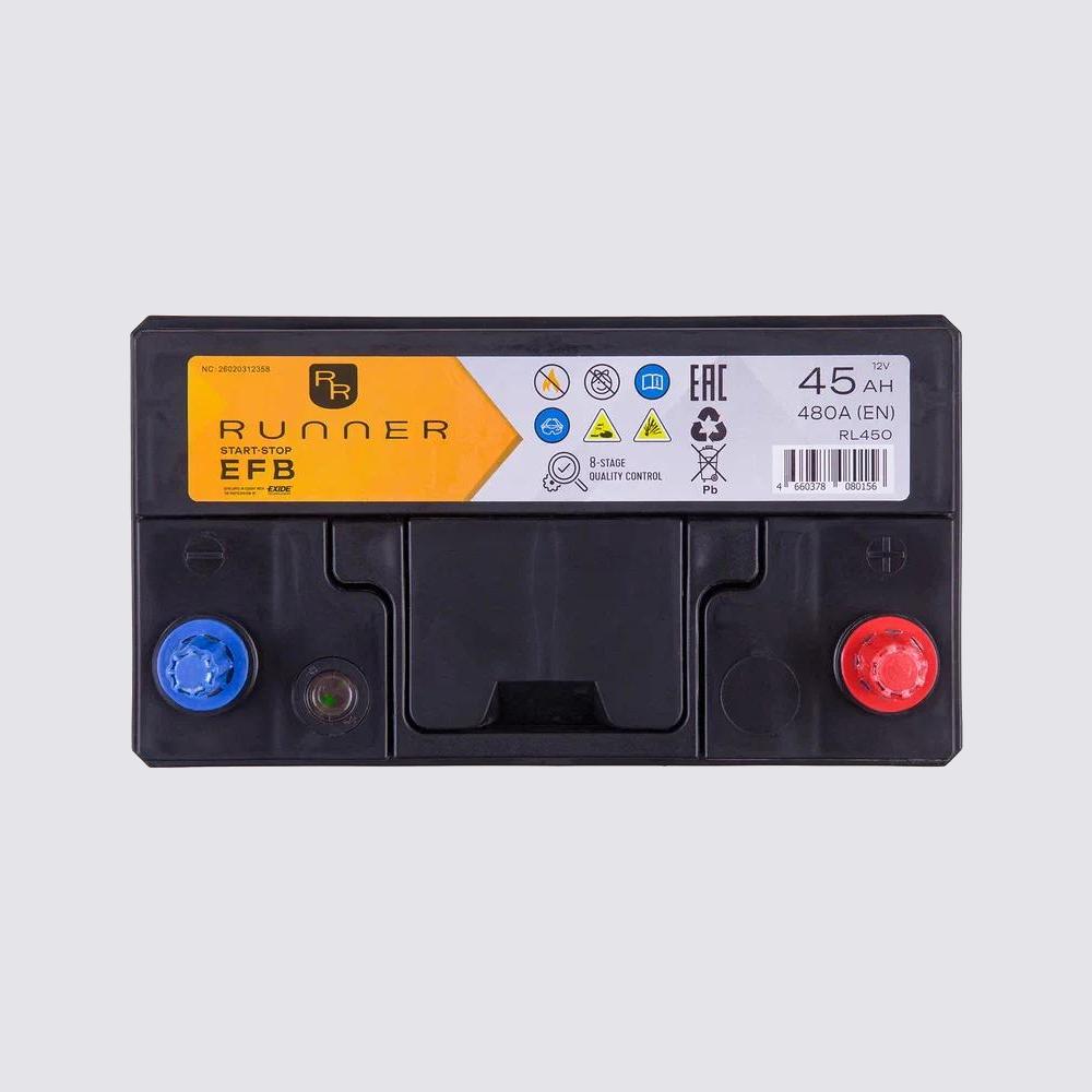 Аккумулятор RUNNER 45обратная для автомобилей установка замена