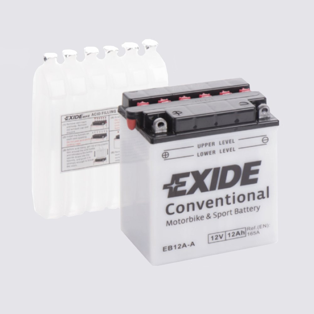 Мотоциклетный аккумулятор  EXIDE TECHNOLOGIES 12 12Жидкий электролит для мотоциклов