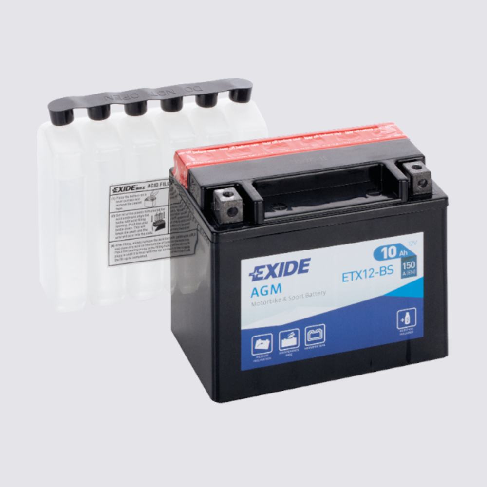 Мотоциклетный аккумулятор  EXIDE TECHNOLOGIES 12 10AGM для мотоциклов