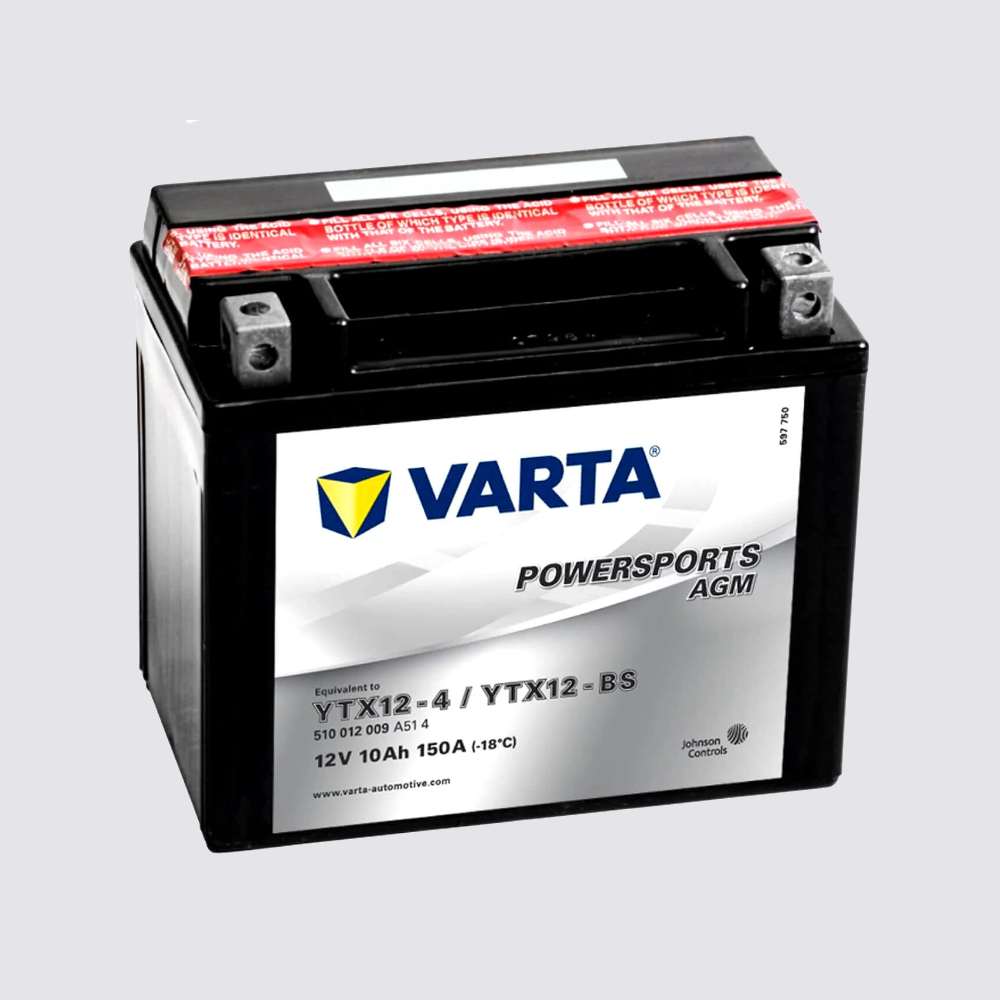 Мотоциклетный аккумулятор  VARTA 12 10AGM для мотоциклов