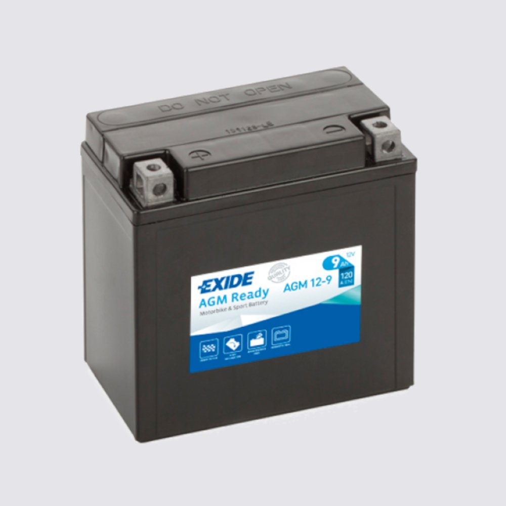 Мотоциклетный аккумулятор  EXIDE TECHNOLOGIES 12 9AGM для мотоциклов