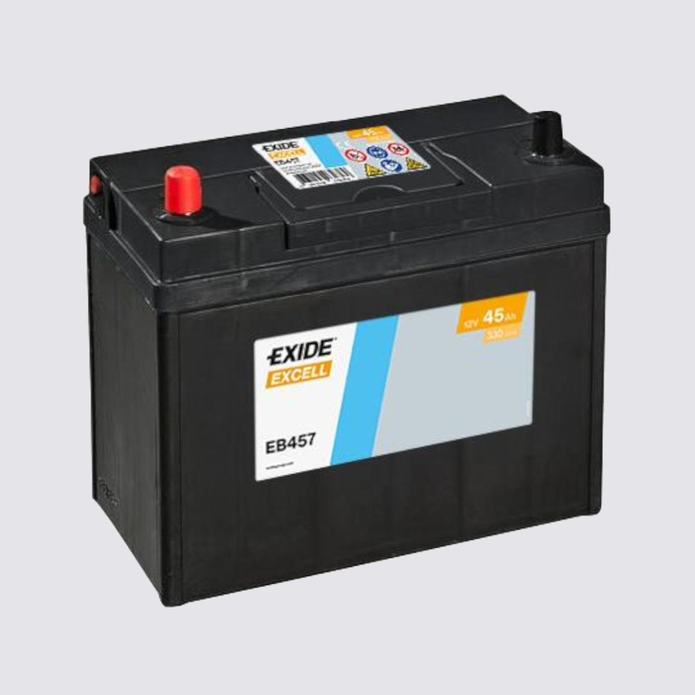 Аккумулятор EXIDE TECHNOLOGIES 45прямая для автомобилей установка замена