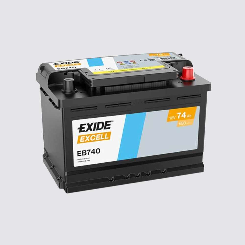 Аккумулятор EXIDE TECHNOLOGIES 74обратная для автомобилей установка замена