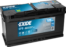 100Ah R+ Exide EFB 12V 900 А (ДШВ: 353*175*190мм), корпус: Euro, клеммы: конуc