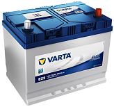 70Ah R+ Varta Blue Dynamic 12V 630 А (ДШВ: 261*175*220мм), корпус: Asia, клеммы: конуc