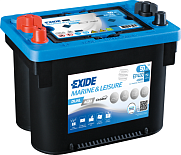 50Ah L+ Exide Marine&Leasure Dual AGM  12V 750 А (ДШВ: 260*173*206мм), корпус: Asia, клеммы: конус+г