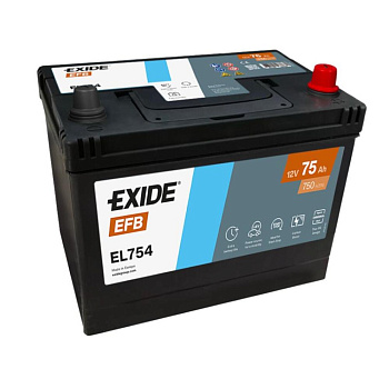 Аккумулятор EXIDE TECHNOLOGIES 75 обратная 