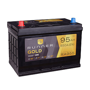 95Ah L+ Runner 12V 850 А (ДШВ: 306*173*222мм), корпус: Asia, клеммы: конуc