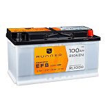 100Ah R+ Runner EFB 12V 900 А (ДШВ: 353*175*190мм), корпус: Euro, клеммы: конуc