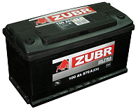 100Ah R+ ZUBR Ultra 12V 940 А (353*175*190мм), корпус: Euro, клеммы: конуc
