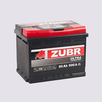 Аккумулятор ZUBR 60 обратная 