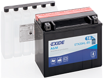 18Ah R+ Exide Motorbike&Sport AGM 12V 270 А (ДШВ: 175*87*155мм), корпус: Euro, клеммы: под болт