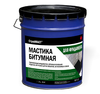 Мастика битумная гидроизоляционная АльфаТехМаст для фундамента и кровли