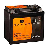 14Ah L+ Runner Bike 12V 265 А (ДШВ: 152*87*148мм), корпус: Euro, клеммы: под болт