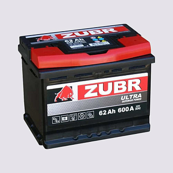 Аккумулятор ZUBR 62 обратная 