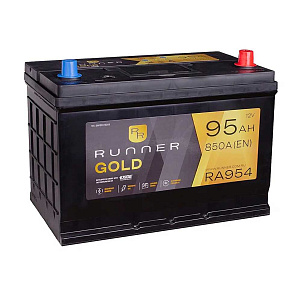 95Ah R+ Runner 12V 850 А (ДШВ: 306*173*222мм), корпус: Asia, клеммы: конуc