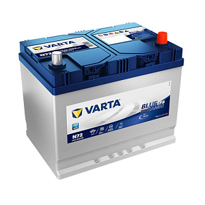 72Ah R+ Varta Blue Dynamic EFB 12V 760 А (ДШВ: 261*175*220мм), корпус: Asia, клеммы: конуc