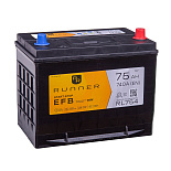 75Ah R+ Runner EFB 12V 740 А (ДШВ: 260*175*222мм), корпус: Asia, клеммы: конуc