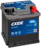 44Ah R+ Exide Excell 12V 400 А (ДШВ: 175*175*190мм), корпус: Euro, клеммы: конуc