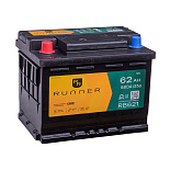 62Ah L+ Runner 12V 580 А (ДШВ: 242*175*190мм), корпус: Euro, клеммы: конуc
