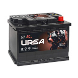 60Ah R+ Ursa Extra 12V 520 А (ДШВ: 242*175*190мм), корпус: Euro, клеммы: конуc