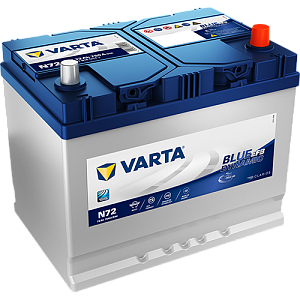 72Ah R+ Varta Blue Dynamic EFB 12V 760 А (ДШВ: 261*175*220мм), корпус: Asia, клеммы: конуc