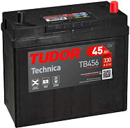 45Ah R+ Tudor Technika 12V 330 А (ДШВ: 237*127*225мм), корпус: Asia(б/б), клеммы: конуc