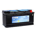 106Ah R+ Exide AGM 12V 950 А (ДШВ: 392*175*190мм), корпус: Euro, клеммы: конуc
