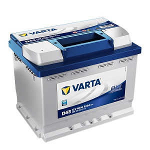 60Ah L+ Varta Blue Dynamic 12V 540 А (ДШВ: 242*175*190мм), корпус: Euro, клеммы: конуc