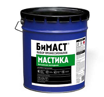 Мастика битумная гидроизоляционная АльфаТехМаст для фундамента и кровли