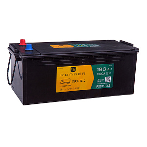 190Ah L+ Runner 12V 1 100 А (ДШВ: 518*223*223мм), корпус: Euro, клеммы: конуc